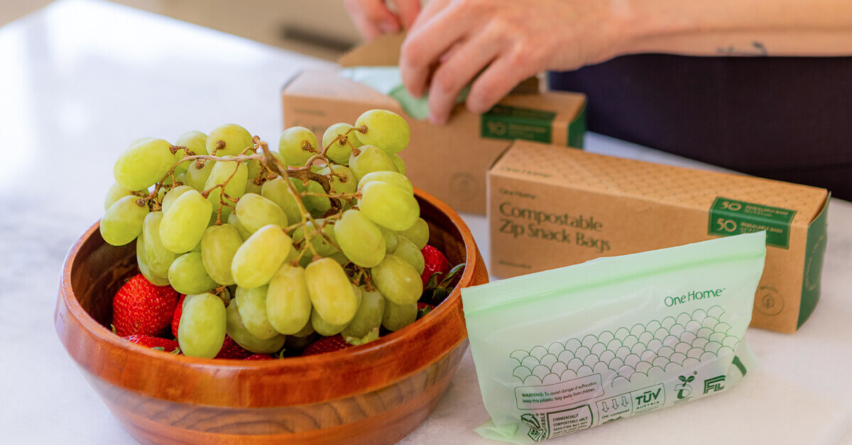 Compostable* Zip Snack Bags – Cleanomic