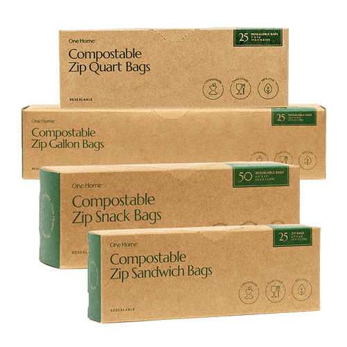 Cleanomic compostable* Zip Bags